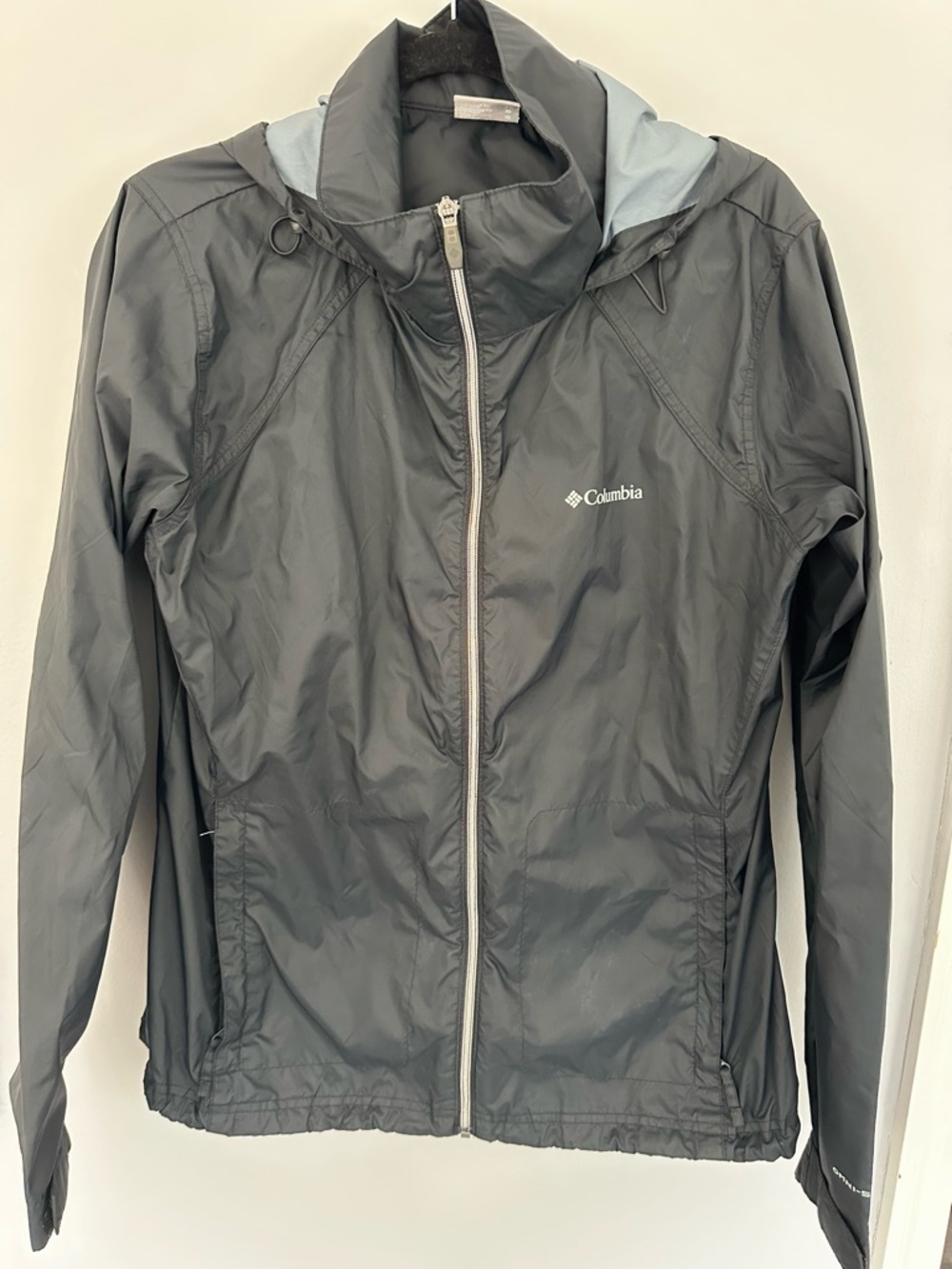 Columbia Switchback Women's Black Packable Hooded Rain Jacket XL